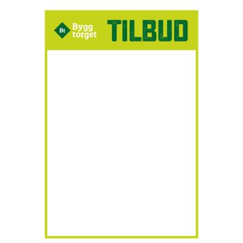 Byggtorget tilbudsplakater, 100pk